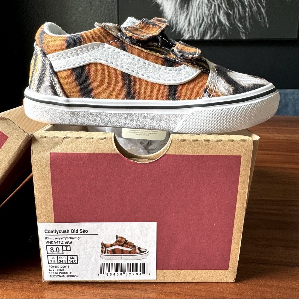 Vans Discovery Toddler Tiger Sneakers